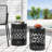 Outdoor Delight Powder-Coated Iron End Table （Only Include Table)