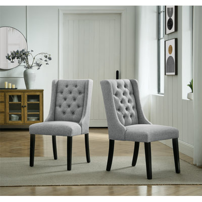 17.5'' H Tufted Upholstered Parsons Chair