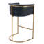 Calvin Upholstered Counter Stool with Metal Frame-394548539