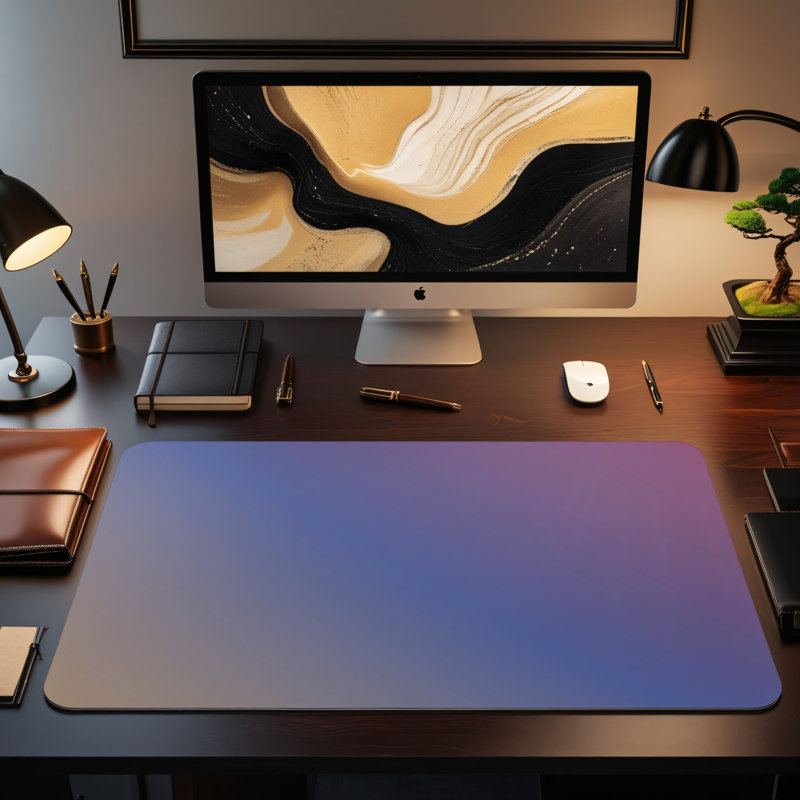 Polyester Desk Pad, 14.4x12.1