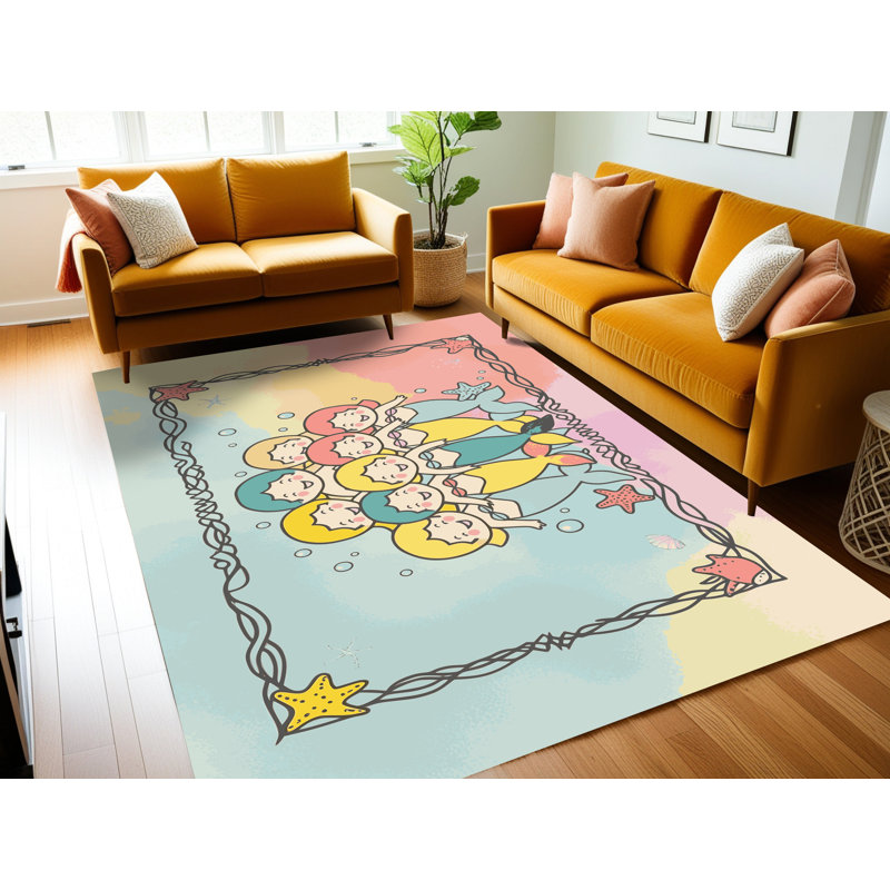 Tapis pour enfants Longshore Tides, Rectangle de 5 pi x 8 pi