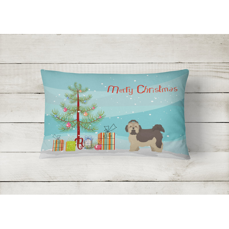 Coussin intérieur / extérieur, Petit chien Tsvetnaya Bolonka russe