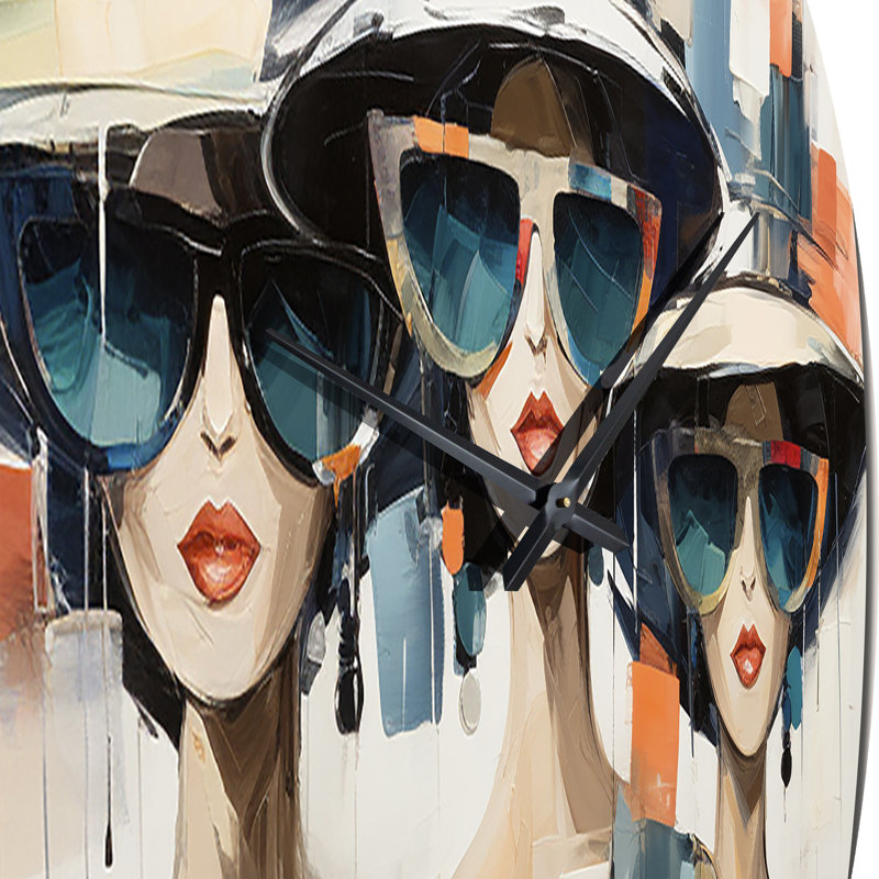 Fashion Hats Collection IV - Horloge murale Fashion, Grand