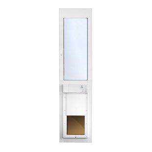 19'' W x 80.25'' H Metal Sliding Door Insert Electronic Pet Door