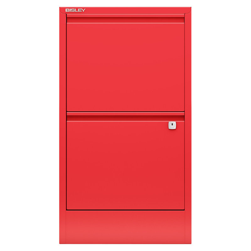 Home Filer 2 Drawer Filing Cabinet, Red