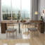 Grande table de salle à manger extensible moderne avec prise - panneau de particules de 15 mm, finition en mélamine-1812601291