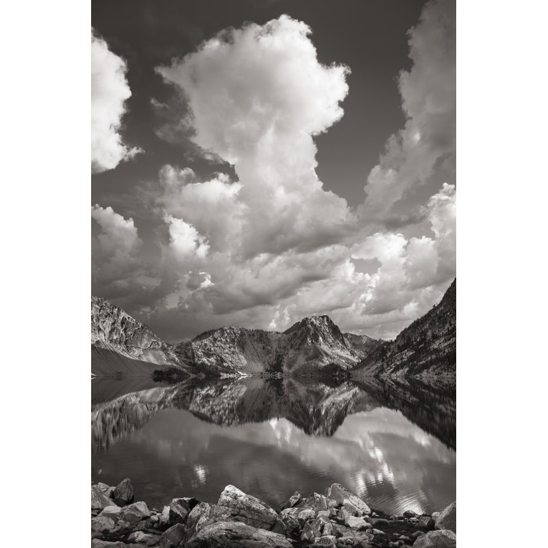 Sawtooth Lake Reflection II by Alan Majchrowicz - No Frame Print on Canvas, 122cm H x 81cm W x 3.8cm D