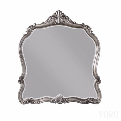 Antique Platinum Finish Mirror