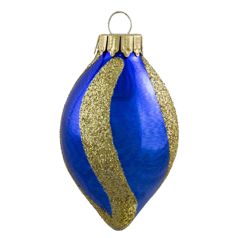 Ornements de Noël en forme de bougie de Noël en verre 9 carats à 2 finitions 9 po