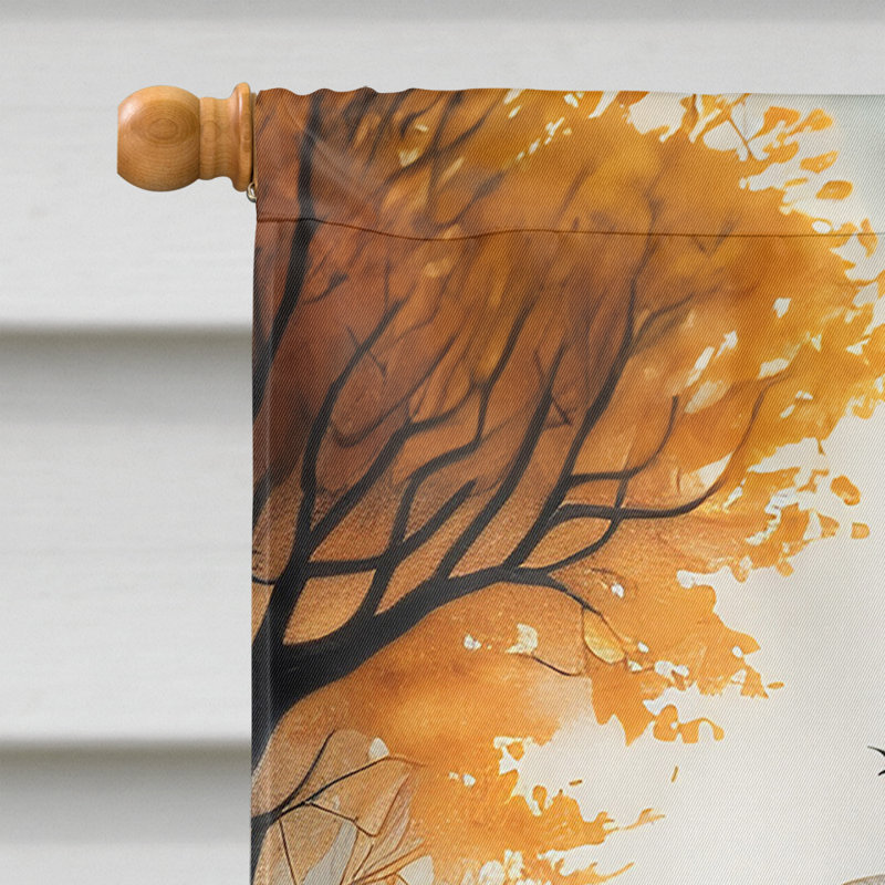 Drapeau de maison d'Halloween en polyester à double face H 40 po x l 28 po