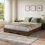 Base de lit plateforme en bois Minimalist Wave Edge-129231044-129231048