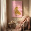 Toile tendue tigre au paradis rose, 36 po x 24 po