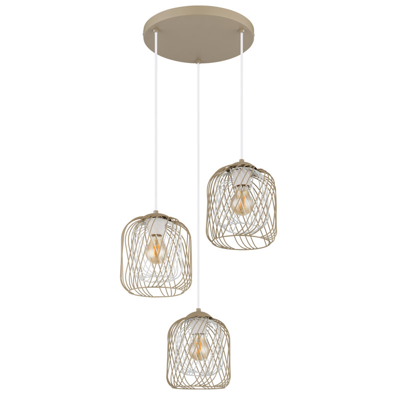 Annaliece 3 - Light Geometric Pendant, Natural