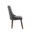 Chaise d'appoint rembourrée et capitonnée-392254311