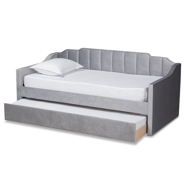 Willa Arlo Interiors Ailish Upholstered Daybed with Trundle & Reviews ...