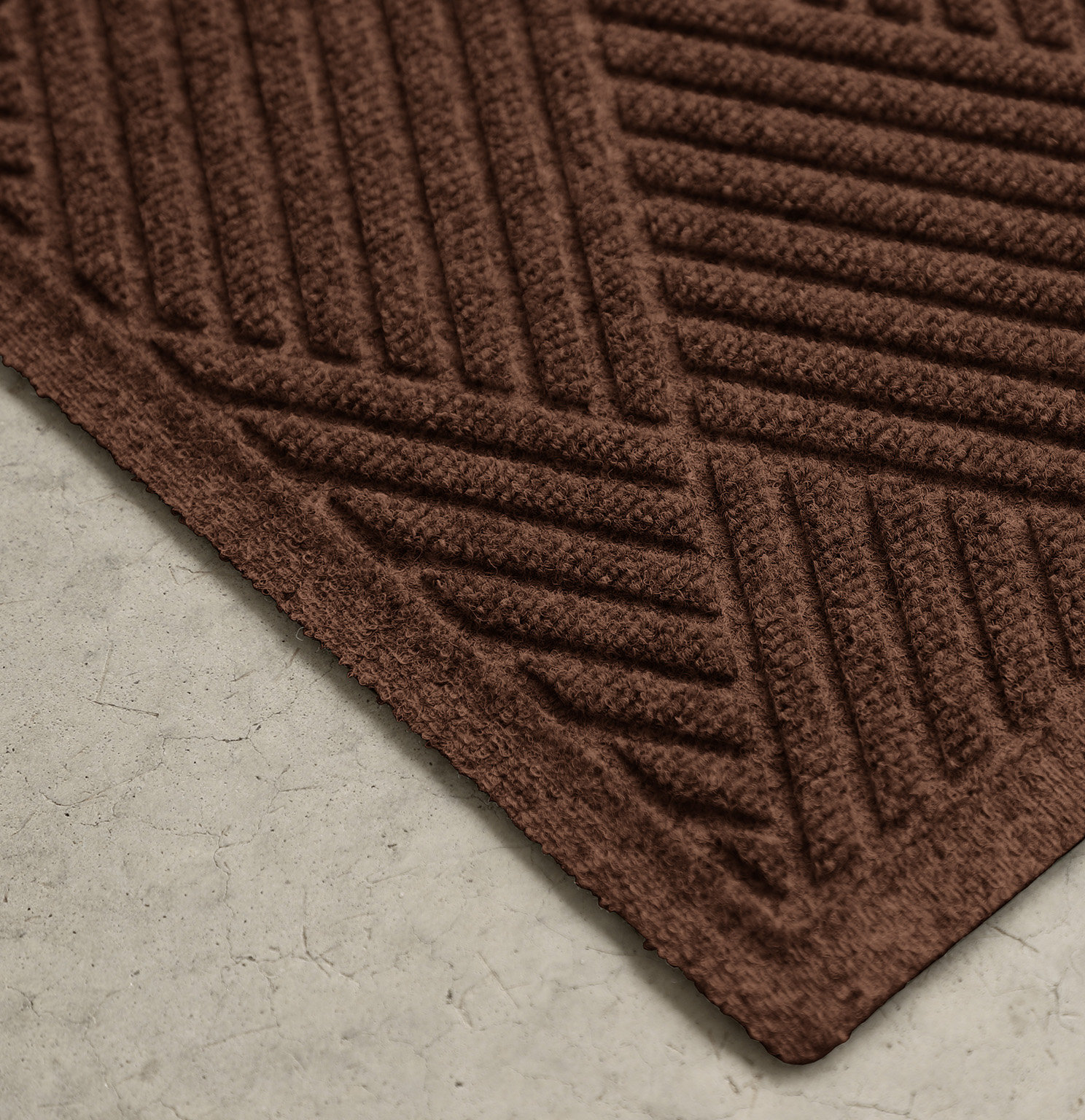 WaterHog Diamonds Non-Slip Doormat, Bordeaux, Rectangle 2' x 3'