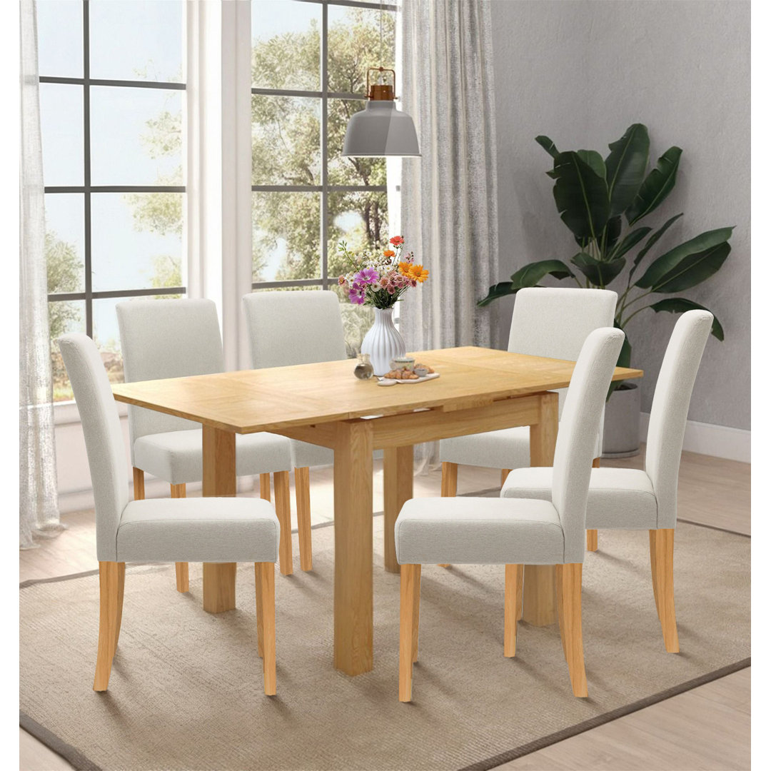 Hatcher 6 - Person Solid Oak Dining Set