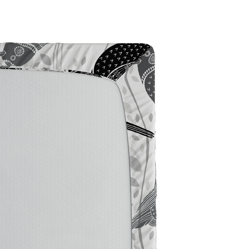 Microfiber Patterned Fitted Sheet, Twin Fitted Sheet