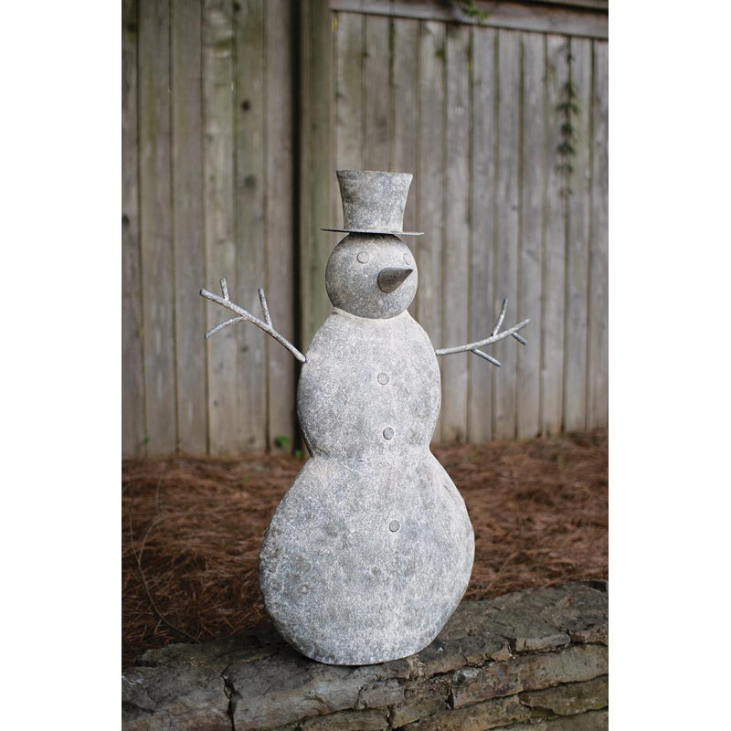 Rustic Metal Snowman