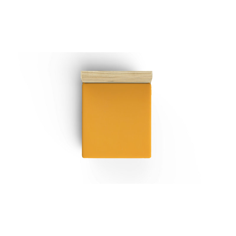 Asil 100% Cotton Fitted Sheet, Mustard, 90 x 200 cm