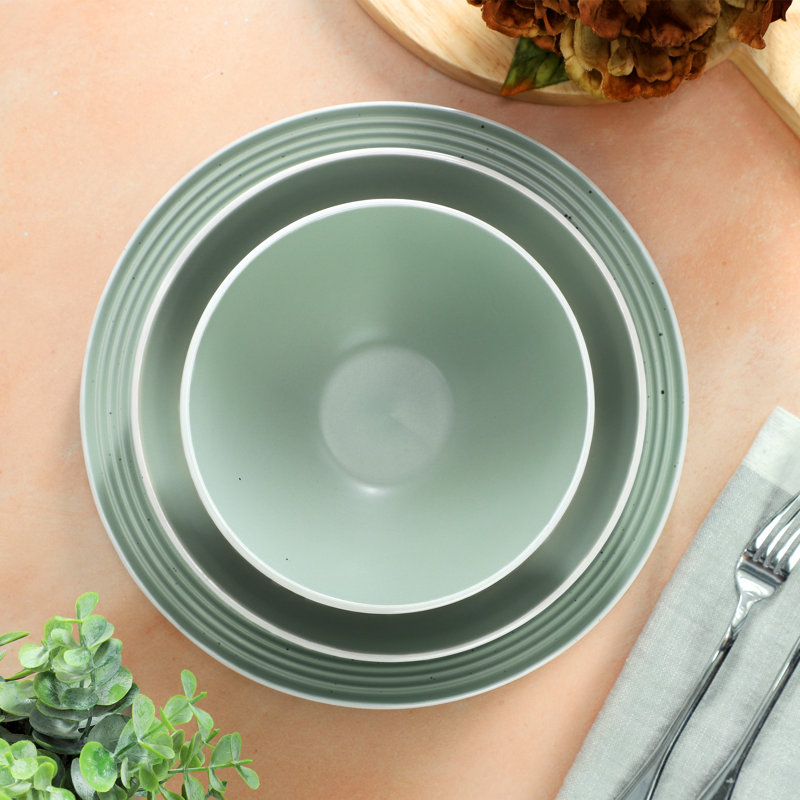 Service de table 16 pièces HomeStyle, Light Green