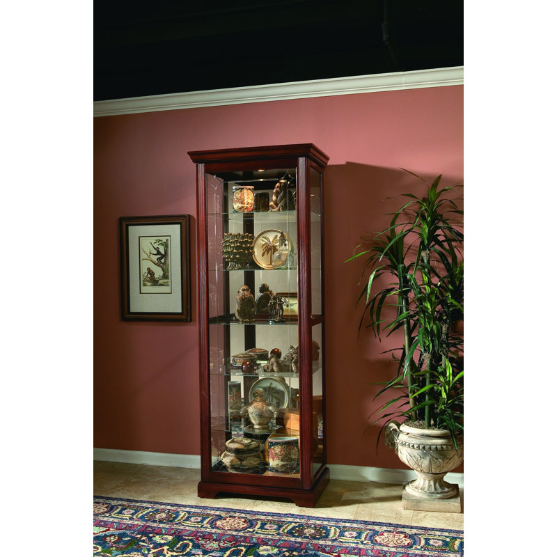 Armoire vitrée éclairée Spenser, Cerise victorienne