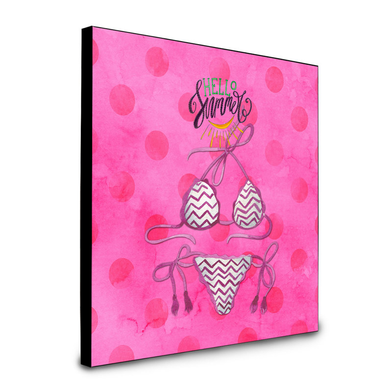 Panneau mural tapis bikini swimsuit art Douglasland, Rose