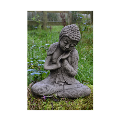 Cumberland Resting Welsh Buddha Stone Garden Statue