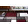 Archeveque Woven Geometric Red/Gray/White Area Rug – Modern, Durable Polypropylene, Medium Pile for Living Room, Bedroom, and Office