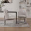Ensemble de chaises d'appoint modernes avec dossier incurvé et pieds en bois Modern