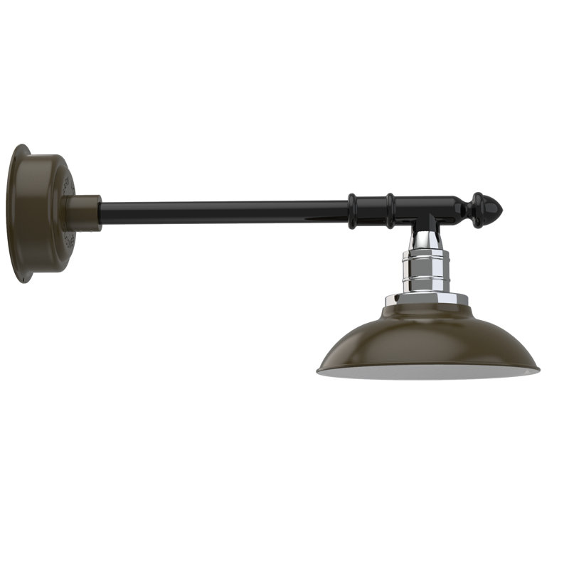 Ansel LED Wall Light, 9" H x 10" W x 26" D, Mahogany Bronze