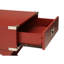Bureau de rangement décoratif rouge - tiroir fonctionnel et matériau de table carrée de 19 pouces de largeur-750209580-750209617