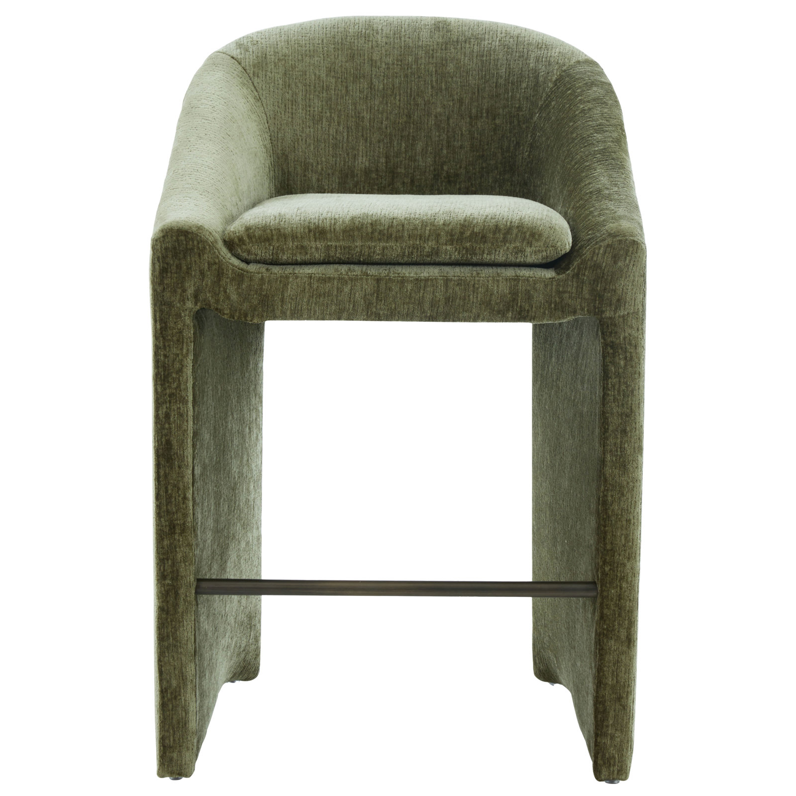 Oshawa Bar and Counter Stool, Bar Stool (30.7" Seat Height), Olive Green
