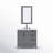 Elizabeth 36" Carrara White Marble Countertop Bath Vanity with Faucet and Mirror-336220875-336220874
