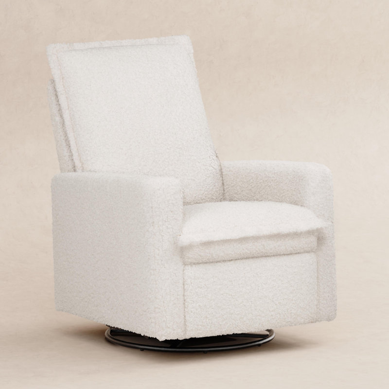 Cali Flange Recliner and Swivel Glider, Cream