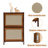 Bamboo 2 Tier Nightstand Cabinet for Bedroom, Living Room-194527110