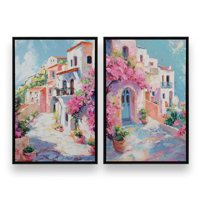 Amalfi Blooming Pathway Set of 2 Prints