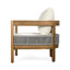 Chaise d'extérieur 2 - Coussins rembourrés épais en bois pour plus de confort avec des éléments tissés en corde