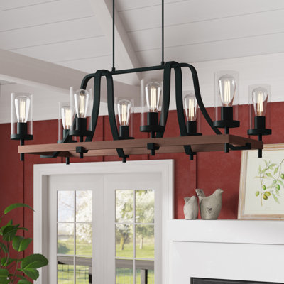 Lustre pour îlot de cuisine 8 lumières Wrightsboro