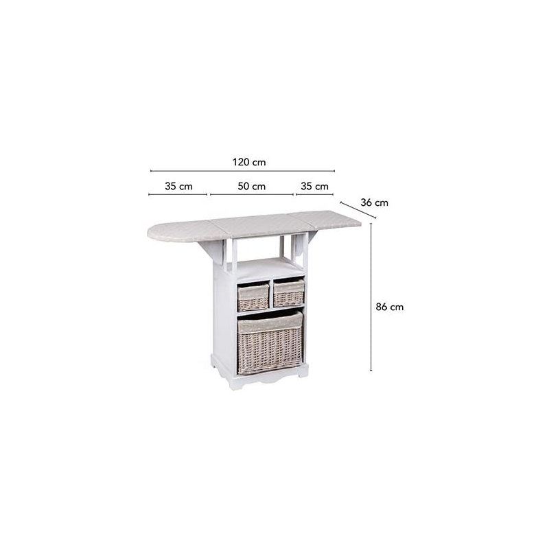 Rathbun Wood Freestanding Ironing Board