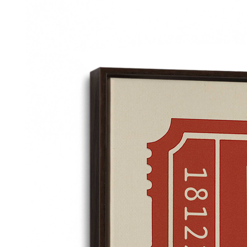 «Santa's Boarding Pass», reproduction d'art sur toile, H 18,75 po x l 12,75 po, Noyer