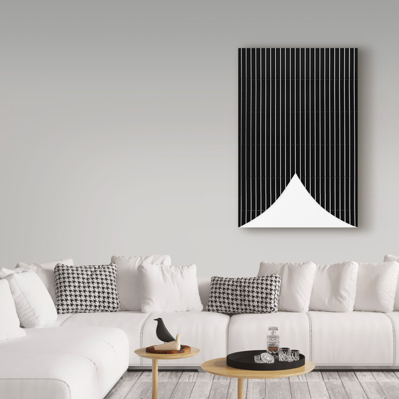 «White Stripes» par Astromeritis, impression sur toile tendue, H 47 po x l 30 po x P 2 po