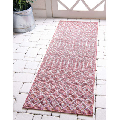 Outdoor Preen Area Rug Rust Color