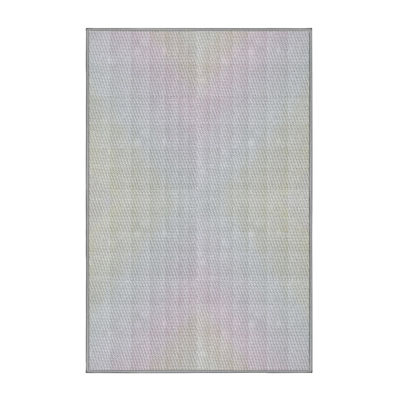 Tapis zone grise à motifs, Rectangle 7 pi x 9 pi