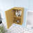 14 In. W X 12 In. D X 24 In. H Plywood Light Oak Linen Cabinet