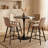 Latitude Run Modern Faux Leather Bar & Counter Stool – Armless PU Seat with Footrest, Iron Legs – Side Chair for Kitchen Island, Home Bar, Pub, Cafe, Dining Room-1051269460