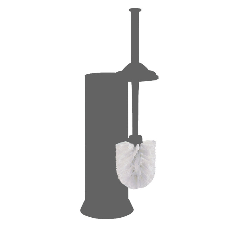 Gatco 3.78" Plastic Toilet Brush in White