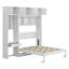 Lit escamotable mural avec bureau, armoire supérieure et tablettes de rangement, lit pliable peu encombrant-473577631-473577628