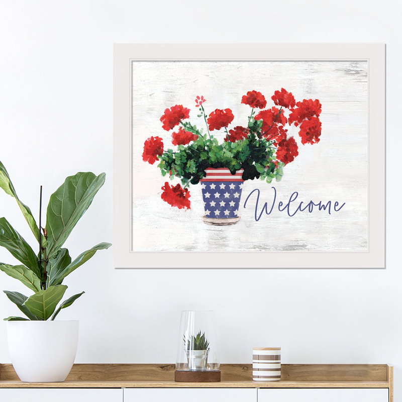 Patriotic Welcome - impression encadrée
