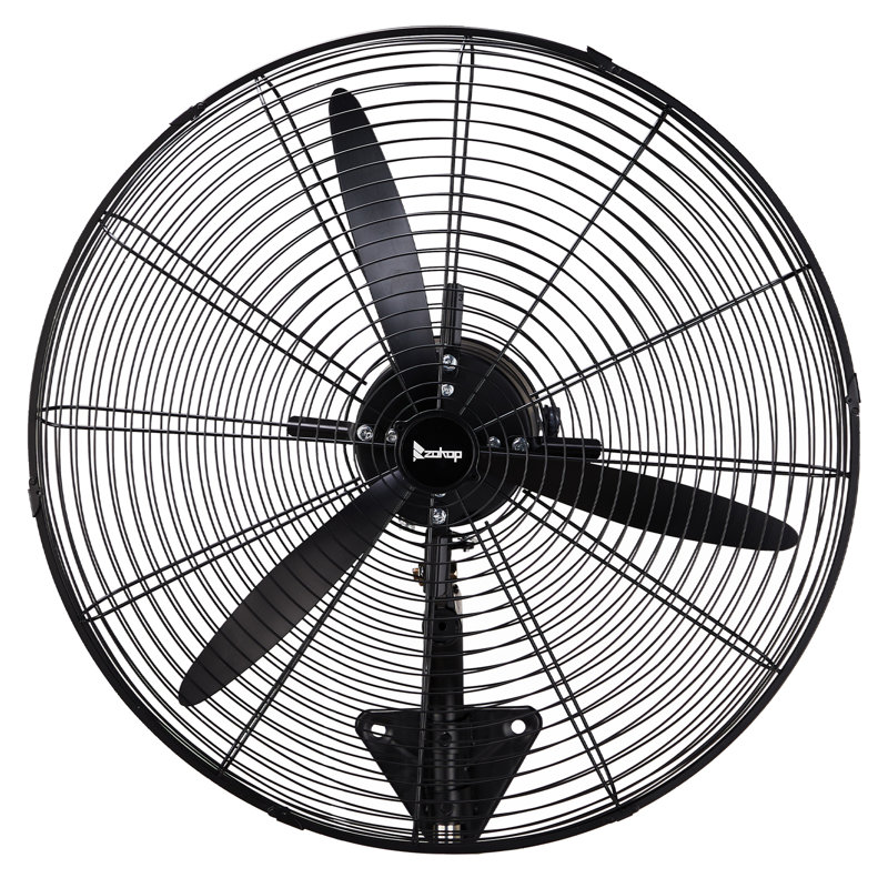 30 po Ventilateur mural intérieur / extérieur 4 vitesses noir, H 26,57 po x l 22 po x P 17,52 po